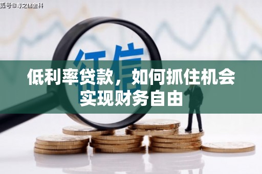 济源低利率贷款，如何抓住机会实现财务自由