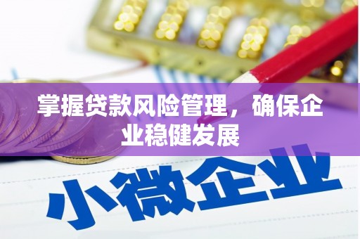 金乡掌握贷款风险管理，确保企业稳健发展