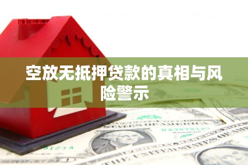 茌平空放无抵押贷款的真相与风险警示